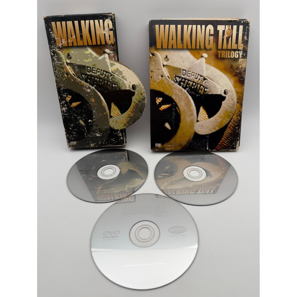 Walking Tall Trilogy DVD‎ Set Rhino Home Video 3-Disc Collection Buford Pusser